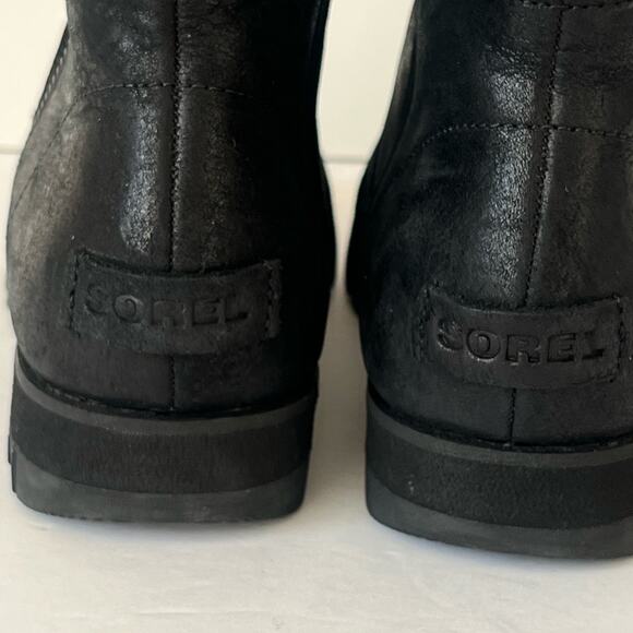 Sorel Harlow leather ankle boots black 6 - Picture 8 of 12